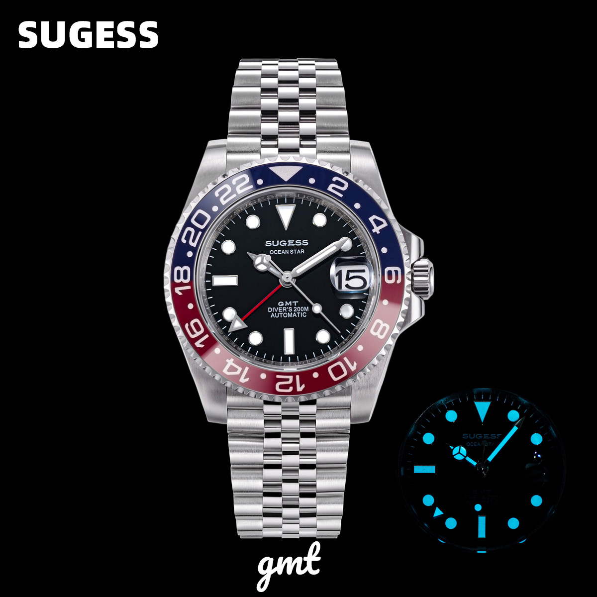 Cartier Watch Santos - Montre de plongée Sugess GMT pour